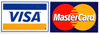 We accept Visa & MasterCard